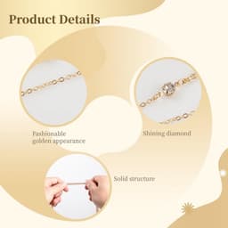 Body Chain Set - Lichaamsketting Rugketting - Feestelijke Outfit - Verstelbare Maat - Universele Pasvorm - Goudkleurig — thumbnail 4