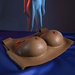 Gender X - Levensecht en Realistisch, Draagbare Borsten - C-Cup — thumbnail 5