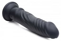 XR Brands - Vibrating and E-Stim Silicone Dildo + Remote Control — thumbnail 2