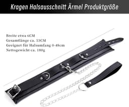 DOWO® - Halsband - Body Bondage - Kunstleer - Sexy Lingerie - Erotiek Riem - SM - BDSM - Sex Toys voor Koppels - Seksspeeltjes voor mannen en vrouwen — thumbnail 5