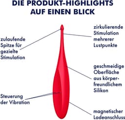 Satisfyer, oplegvibrator, tip vibrator, 'Twirling Fun', 17,5 cm, waterdicht, oplaadbaar, lichaamsvriendelijke siliconen — thumbnail 10