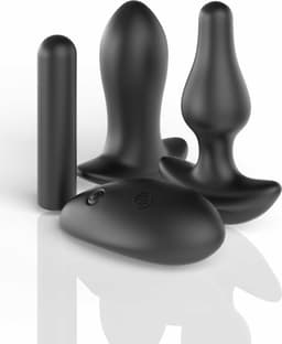 Pipedream - Remote Triple Teaser +Size - Anal Toys Buttplugs Zwart — thumbnail 6