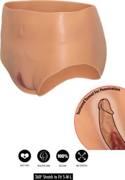 Hidden Desire - Alter Ego Open Vagina Brief High Waist Flesh — thumbnail 6