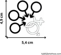 Cuckold - Swingers - Hotwife - Vixens - Bulls - sexy tijdelijke tattoo - neptattoo volwassenen - erotiek vrouwen - kinky tattoo - adult temporary tattoo — thumbnail 2