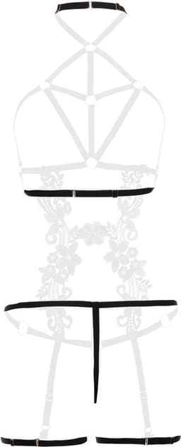 Christine le Duc - Kinky Harnas Body - Lingerie Erotisch - Fiercy - Zwart — thumbnail 2