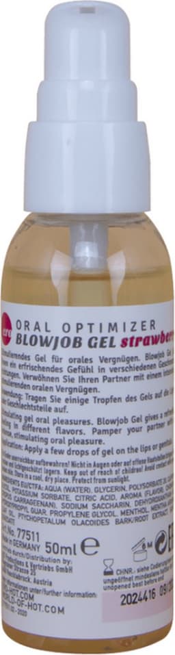 HOT - Oral Optimizer - Deepthroat Gel - Strawberry - 2 fl oz / 50 ml — thumbnail 2