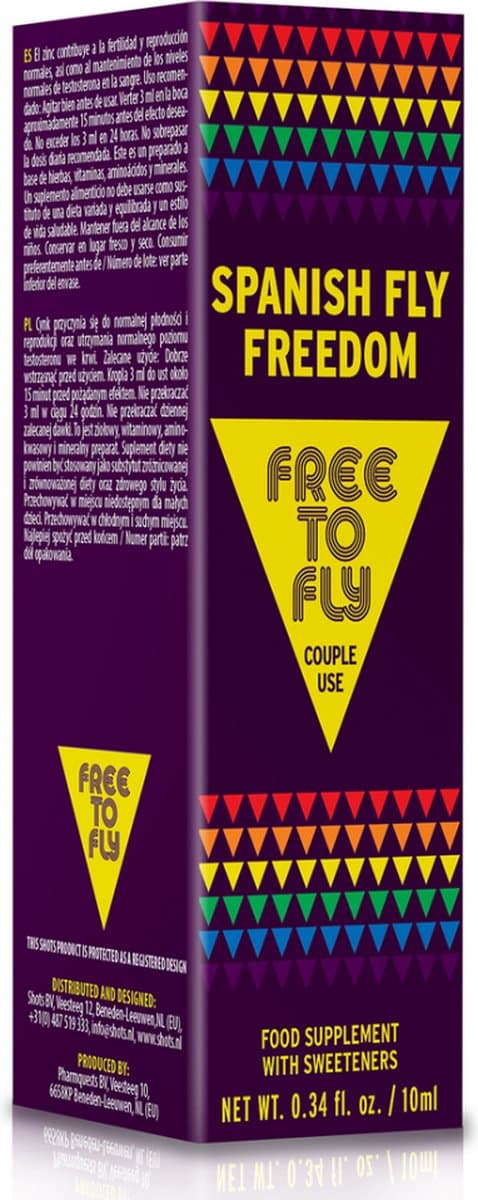 Pharmquests by Shots - Spanish Fly - Free to Fly - 0.34 fl oz / 10 ml — afbeelding 1