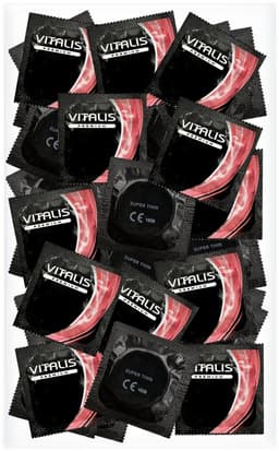 VITALIS Super Thin condooms 100 - Extra dunne premium condooms — thumbnail 1