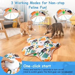 Interactief kattenspeelgoed met veerautomaat Graffiti-ontwerp — thumbnail 4
