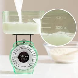 Mechanische weegschaal met grote wijzerplaat, compacte keukenweegschaal met kom voor thuis bakken en koken (willekeurige kleur) — thumbnail 5