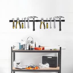 Magneetstrips voor gereedschap, 5 stuks, gereedschap-magneetstripset, 30 cm, magneethouder, gereedschapshouder, wand voor keuken, garage, werkplaats — thumbnail 3