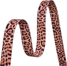 zacht en comfortabel nylon hondenhalsband, verstelbaar voor katten, puppy's, kleine, middelgrote en grote honden, met bloemenpatroon (luipaardpatroon, S) — thumbnail 3