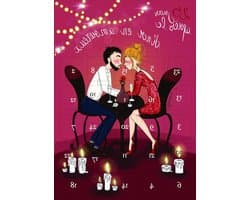 Liefdeskalender - Adventkalender Koppels - Romantische Spelletjes - 25 Sensuele Uitdagingen - A3 formaat - Roze