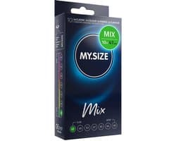 MY.SIZE MIX - Condooms - 47 mm pasvorm - Variatiepakket - Comfortabele pasvorm