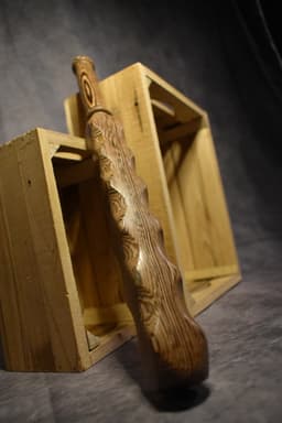 Batty Wengé - Spanking - Seks paddle – Bondage – Sm bat – Afrikaans Wengé hout - Paddle - SM - Impact play- Deep Massage Stick - Wellness — thumbnail 4