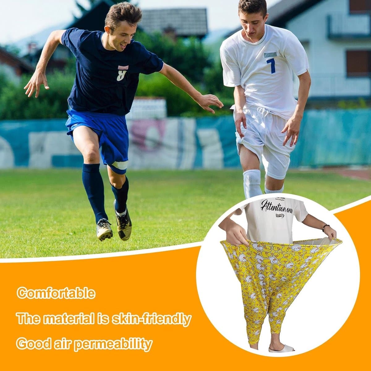 2 Pieces Granny Pants Patio Games Outdoor Throwing Games with 6× Jumping Balls and 1 × Balloon Pump, Oversized - ShopVlot — afbeelding 1
