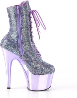 Pleaser - ADORE-1020CHRS Plateau Laarzen, Paaldans schoenen - US 7 - 37 Shoes - Paars — thumbnail 3