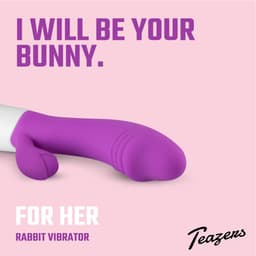 Teazers - Tarzanbocht Vibrator - Rabbit Vibrator - Vibrators voor Vrouwen - Sex Toys voor Vrouwen - Vibrators - G-Spot Vibrator - Clitoris Stimulator - Paars — thumbnail 10