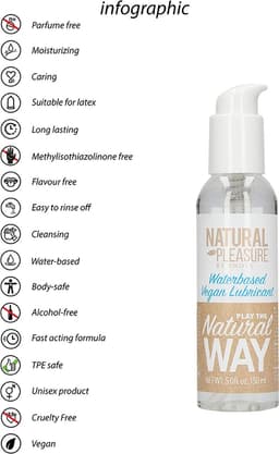 Waterbased Vegan Glijmiddel - 150 ml — thumbnail 8