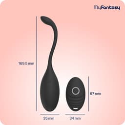 MyFantasy Vibrerend Ei met Afstandsbediening – Vibrators voor Vrouwen – Remote Clitoris Stimulator - Seksspeeltjes voor Koppel - Sex Toys voor Koppels - Kamasutra Eitjes - Vibrator Tril Ei - Sex Ei Zwart — thumbnail 4
