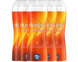 Durex Play Massage 2/1 Sensitive 200ML - 5 Stuks - Voordeelverpakking