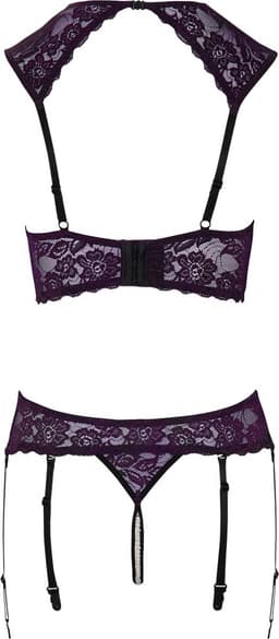 Longline Jarretel Set Open Kruis met Parels — thumbnail 4