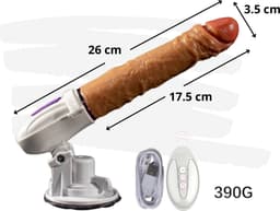 TipsToys® Seksmachine Vibrator - Stotende Sexmachine - Dildo Seksspeeltje Sex Toys voor Vrouwen - Trust functie - Op en Neer - Sex Toys voor mannen — thumbnail 4