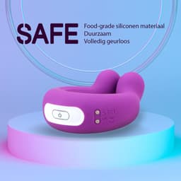 Aii Cockring Vibrerend met afstandsbediening + Gratis Opbergtas - 9 standen clitoris stimulator - Penisring - Vibrerende cockring – Sex Toys voor Vrouwen en Mannen - Seksspeeltjes - paars — thumbnail 5