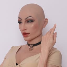 Siliconen Masker-Vrouwenmasker- Masker- Gezichtsmasker-Cosplay-Transgender-Travestie- Gezicht-Crossdresser- Cosplay — thumbnail 8