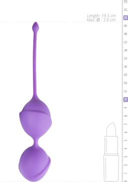 Dubbele vaginaballetjes - paars — thumbnail 4