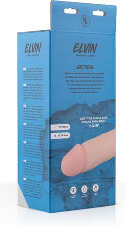 Real Fantasy - Elvin - Realistische Dildo met Zuignap - 27,5 cm - Dildo - Dildo's - Sex Toys voor Vrouwen en Mannen - Dildo Mannen Anaal - Beige — thumbnail 8