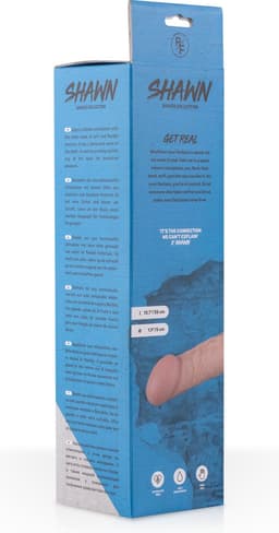 Real Fantasy - Shawn - Realistische Dildo met Zuignap - 35 cm - Dildo - Dildo's - Sex Toys voor Vrouwen en Mannen - Dildo Mannen Anaal - Beige — thumbnail 7