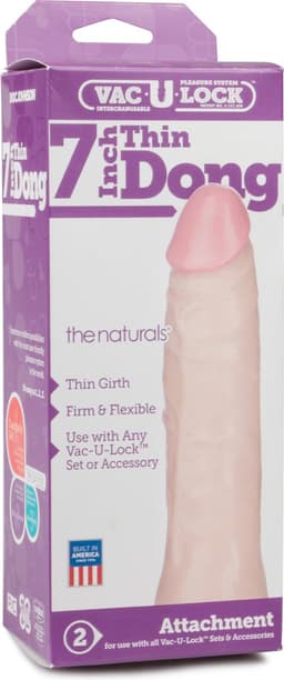 Doc Johnson Thin Natural - Dildo - Met Vac U Lock - Ø 40 mm — thumbnail 15