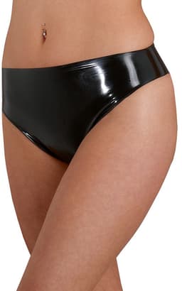 LateX – Latex Slipje Klassieke Uitvoering met  Strakke Look Maat S – Zwart — thumbnail 2