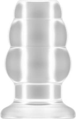 No.50 - Medium Hollow Tunnel Butt Plug - 4 Inch - Black — thumbnail 5