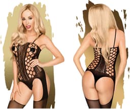 Penthouse Lingerie Bomb Squad - Erotische Catsuit - Maat S/L - Zwart — thumbnail 14