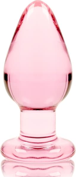 NEBULA SERIES BY IBIZA - MODEL 3 ANAL PLUG BOROSILICATE GLASS 11 X 5 CM PINK | BUTTPLUG | GLASS ANAL PLUG | BEST SEX TOY FOR MAN | BEST SEX TOY FOR WOMAN — thumbnail 3