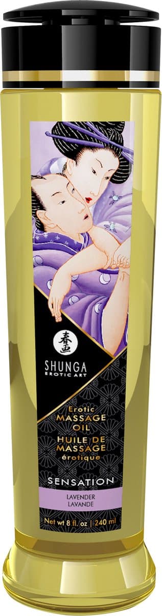 Shunga - Massageolie - Sensation Lavender - Lavendel -240 ml — afbeelding 1