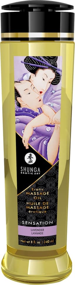 Shunga - Massageolie - Sensation Lavender - Lavendel -240 ml — thumbnail 1