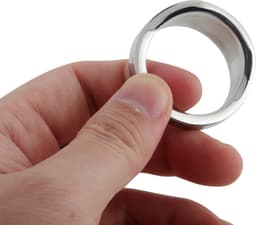 Banoch | glansring oval Ø 24 mm | eikelring | Metaal cockring | penisring — thumbnail 4