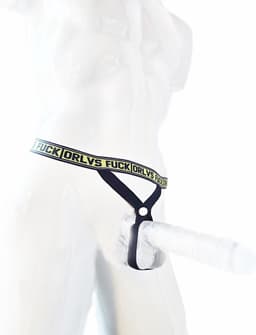 BamBella® - Sexy bondage Lingerie Heren L/XL - Zwart mannen ondergoed open kruis slip — thumbnail 1