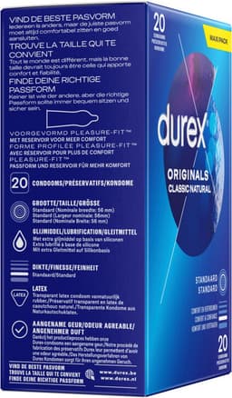 Durex - Condooms - Classic Natural - 20st x6 — thumbnail 6