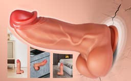 IntiMate® Colossus Monster XXL Stotende Dildo met Zuignap - Met Afstandsbediening - Stoot & Vibratie Functies - Monster Dildo voor Vrouwen - Realistische Textuur Monster Dildo - Discrete Verpakking — thumbnail 16