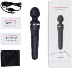Lovense - Domi 2 - Mini Wand Massager - Wand Vibrator - Vibrator - Wandvibrator - Vibrators voor Vrouwen - Sex Toys voor Mannen en Vrouwen - Vibrators - Clitoris Stimulator - Oplaadbaar - Zwart — thumbnail 10
