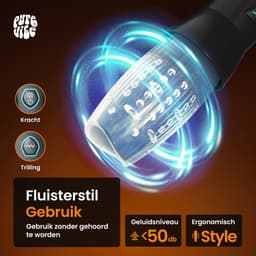 PureVibe® Tornado Touch – Draaiende Blowjob Simulator – 10 Draaistanden – Ultra Realistisch – Masturbator voor Mannen – Automatische Mastrubator – Pocket Pussy – Sex Toy – Midnight Black — thumbnail 3