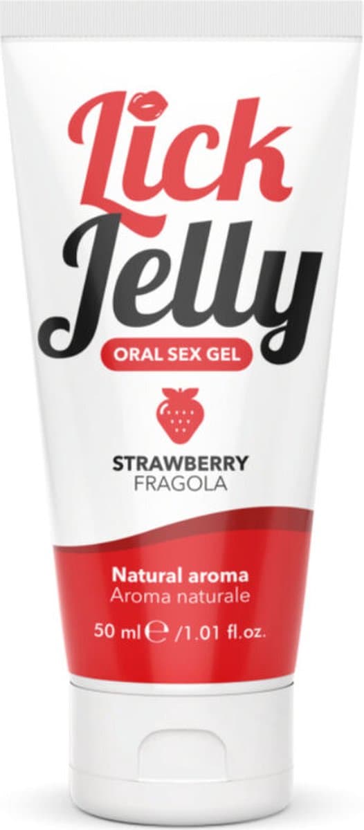 INTIMATELINE - LICK JELLY GLIJMIDDEL AARDBEI 50 ML | ORALE SEKS GEL — afbeelding 1