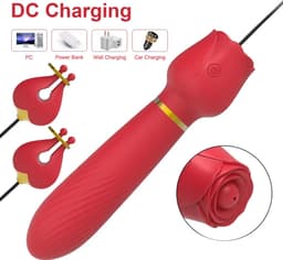 Tepelklemmen vibrator met G-spot vibrator - Vibrerende dildo - Verstelbaar - 10 vibratiestanden - 16.5CM - Siliconen — thumbnail 3