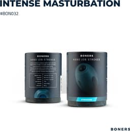 Boners - Handjob Stroker Boners - Manuele Handjob Masturbator - Zacht Siliconen - Masturbator Sleeve - Sex Toys voor Mannen - Masturbator voor Man - Masturbators - Masturbator voor Mannen - Blauw — thumbnail 9