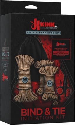 Doc Johnson - Kink - Bind & Tie Initiation Kit - 5 Piece Hemp Rope — thumbnail 2