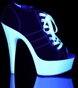 EU 35 = US 5 | DELIGHT-600SK-01 | 6 Heel, 1 3/4 PF Open Toe Sneaker, Side Zip — thumbnail 5
